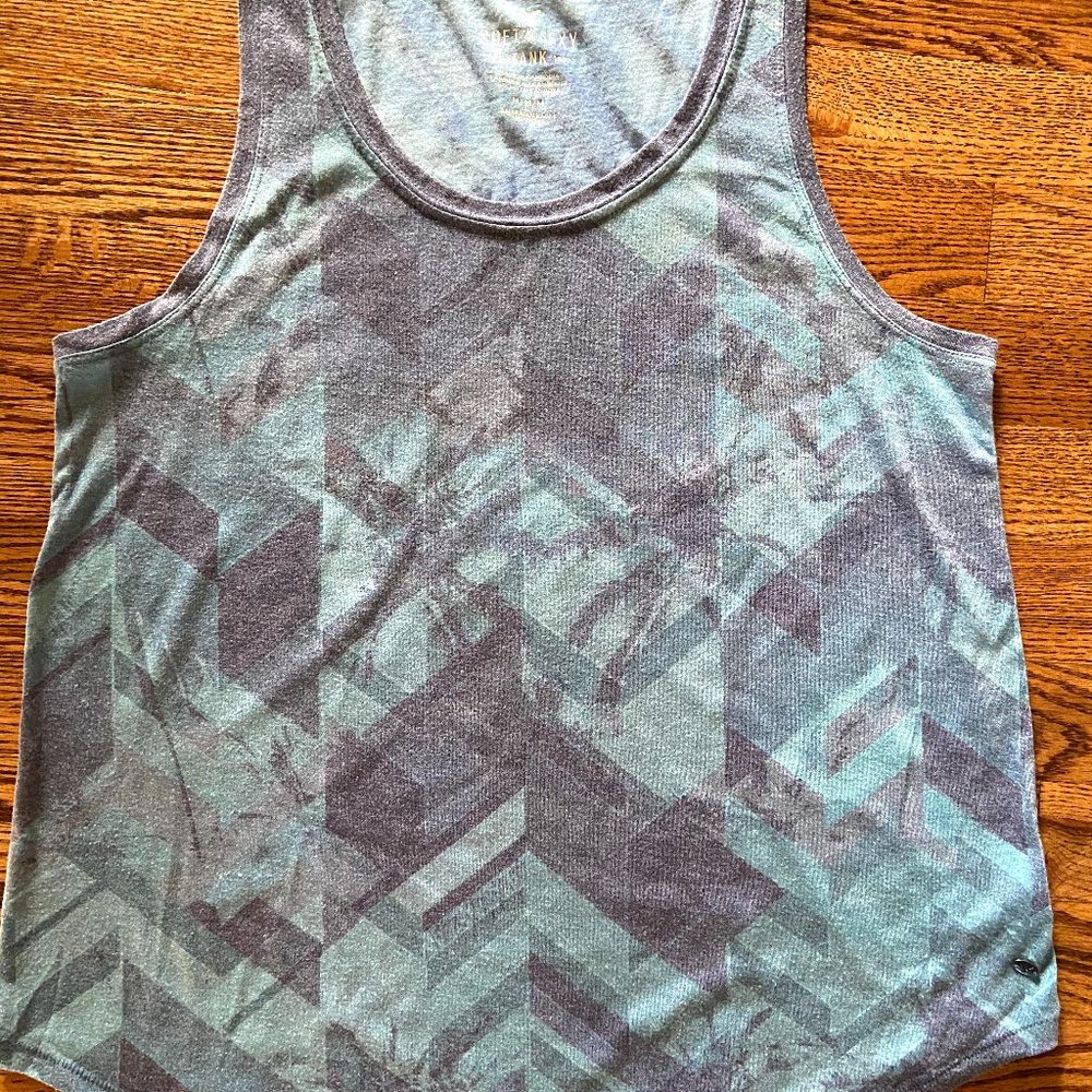 American Eagle Blue/Purple Racerback Tank (size:M)
